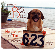 Dog Sign Save the Date